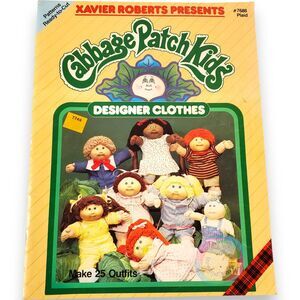 1984 Cabbage Patch Kids Pattern Book Plaid 7686 Designer Clothes Uncut